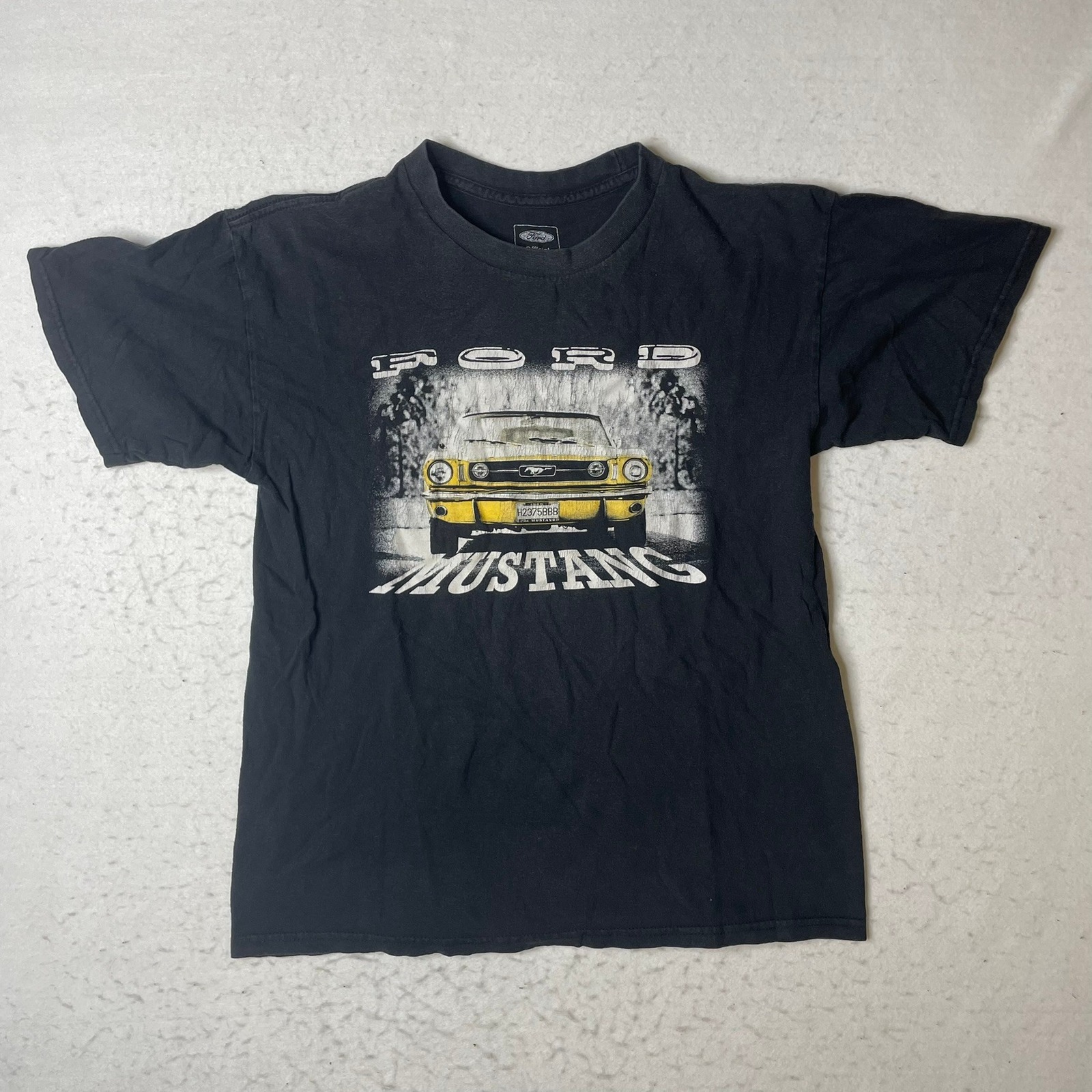Ford Mustang Graphic T Shirt Black Short Sleeve Men's Size Medium